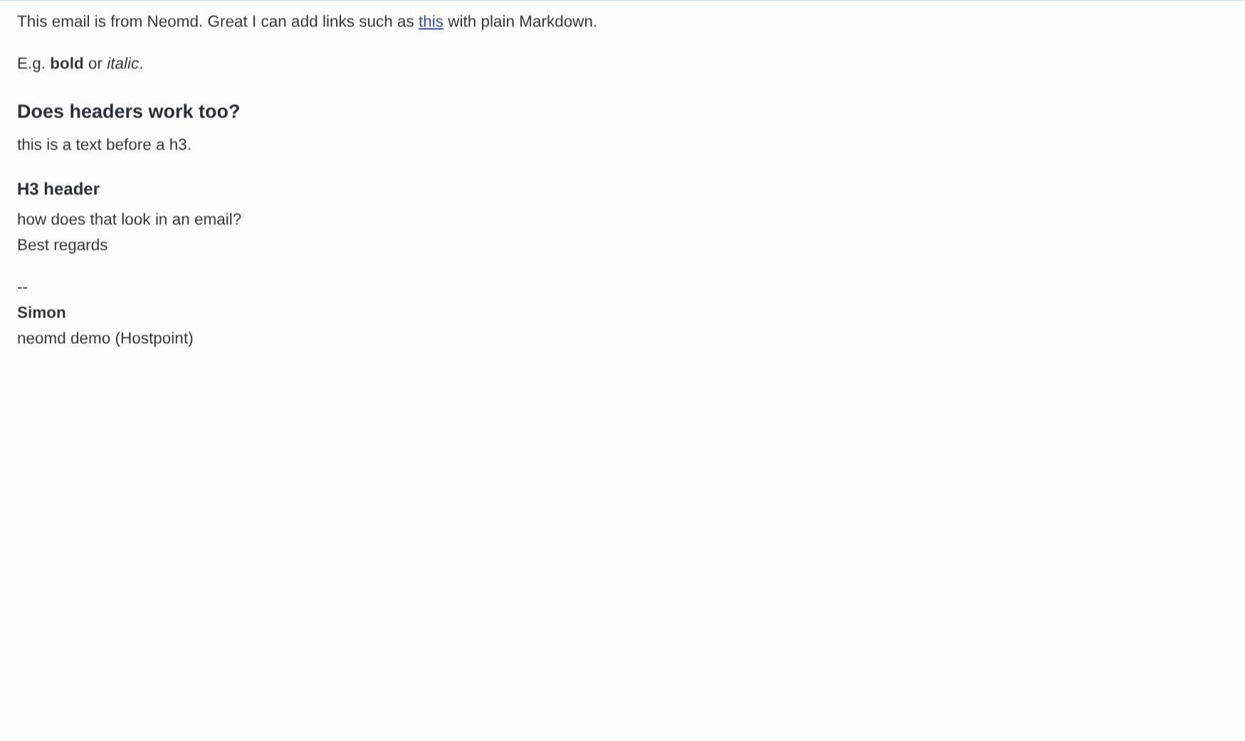 neomd in neovim with rendered markdown