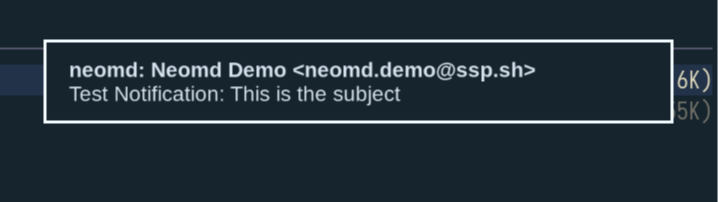 notification